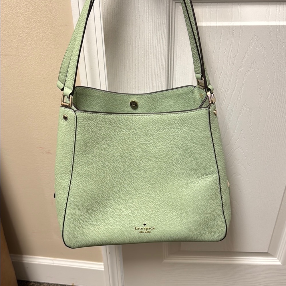 Kate Spade Mint Green Leather Shoulder Bag